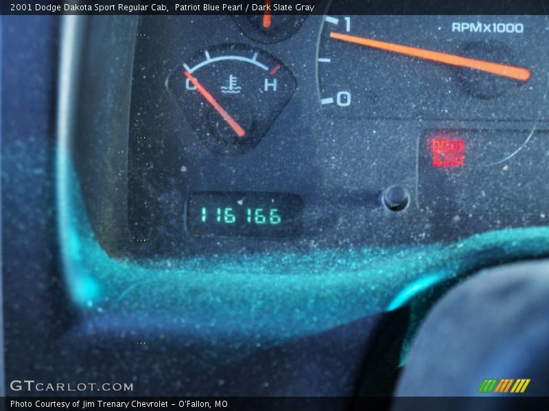 Patriot Blue Pearl / Dark Slate Gray 2001 Dodge Dakota Sport Regular Cab