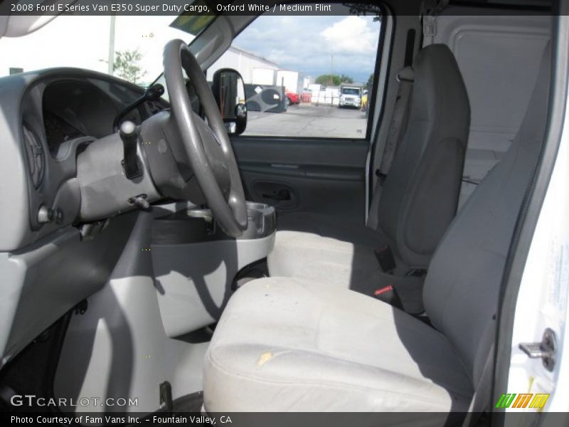 Oxford White / Medium Flint 2008 Ford E Series Van E350 Super Duty Cargo