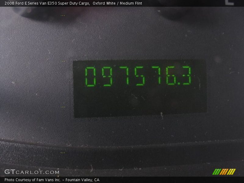 Oxford White / Medium Flint 2008 Ford E Series Van E350 Super Duty Cargo