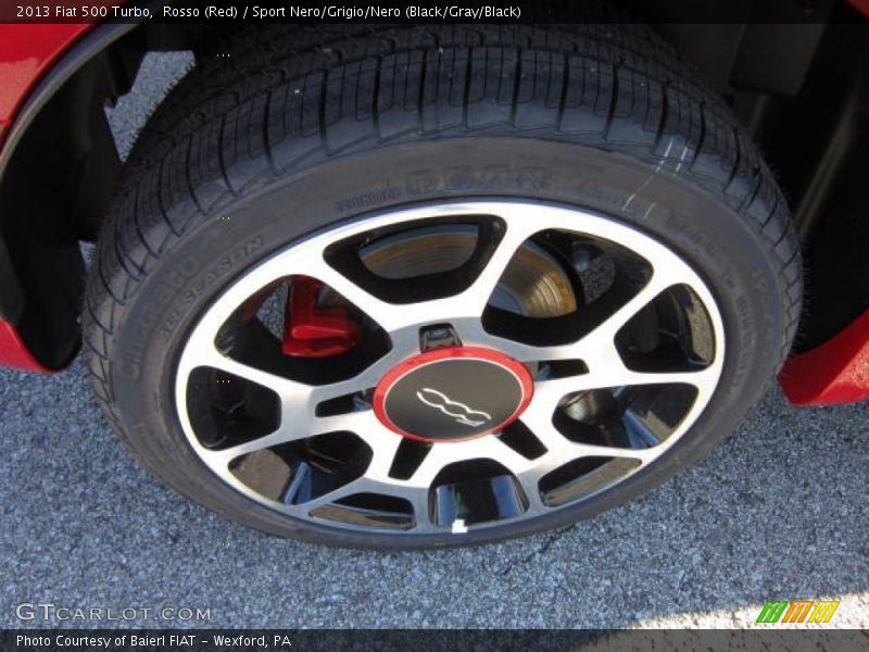 Rosso (Red) / Sport Nero/Grigio/Nero (Black/Gray/Black) 2013 Fiat 500 Turbo