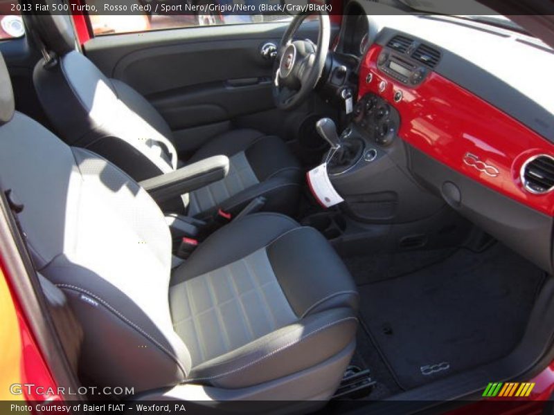  2013 500 Turbo Sport Nero/Grigio/Nero (Black/Gray/Black) Interior