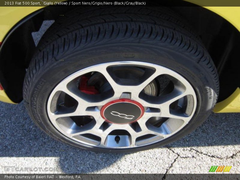 Giallo (Yellow) / Sport Nero/Grigio/Nero (Black/Gray/Black) 2013 Fiat 500 Sport