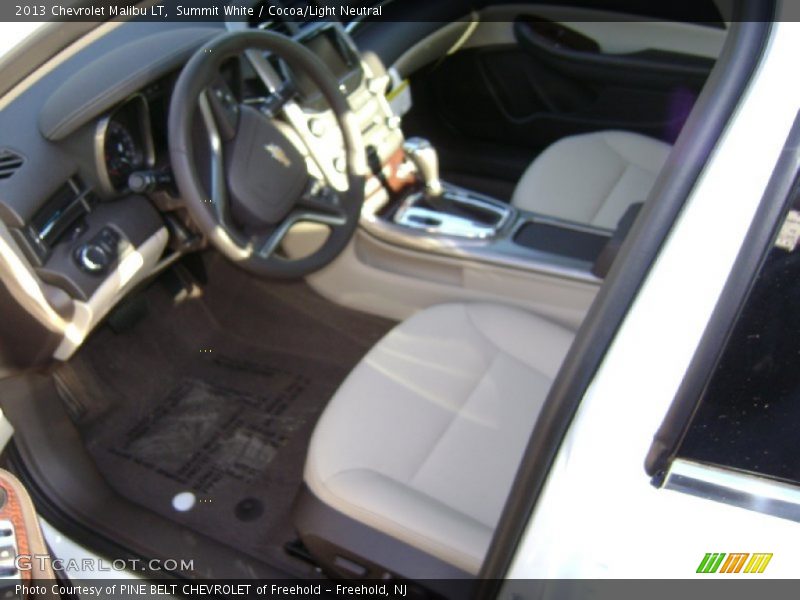 Summit White / Cocoa/Light Neutral 2013 Chevrolet Malibu LT