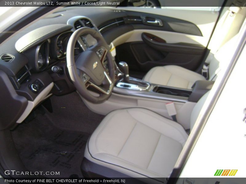 Summit White / Cocoa/Light Neutral 2013 Chevrolet Malibu LTZ
