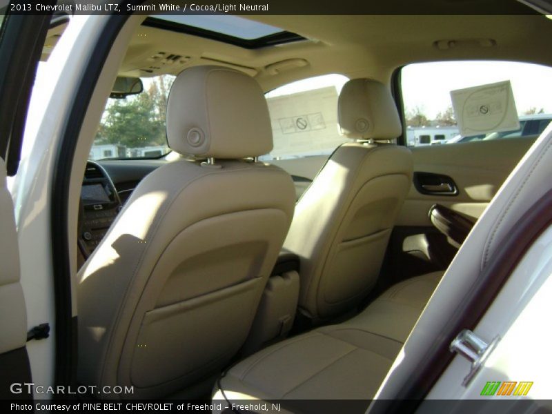 Summit White / Cocoa/Light Neutral 2013 Chevrolet Malibu LTZ