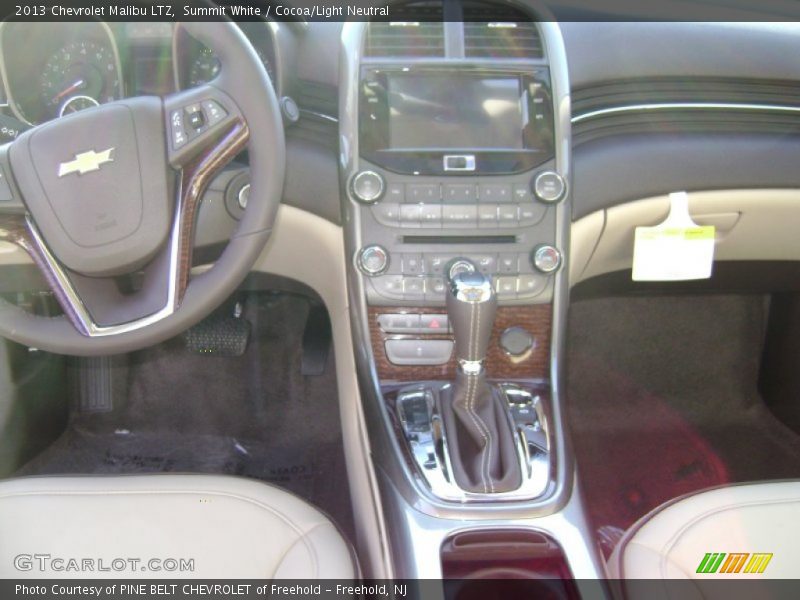 Summit White / Cocoa/Light Neutral 2013 Chevrolet Malibu LTZ