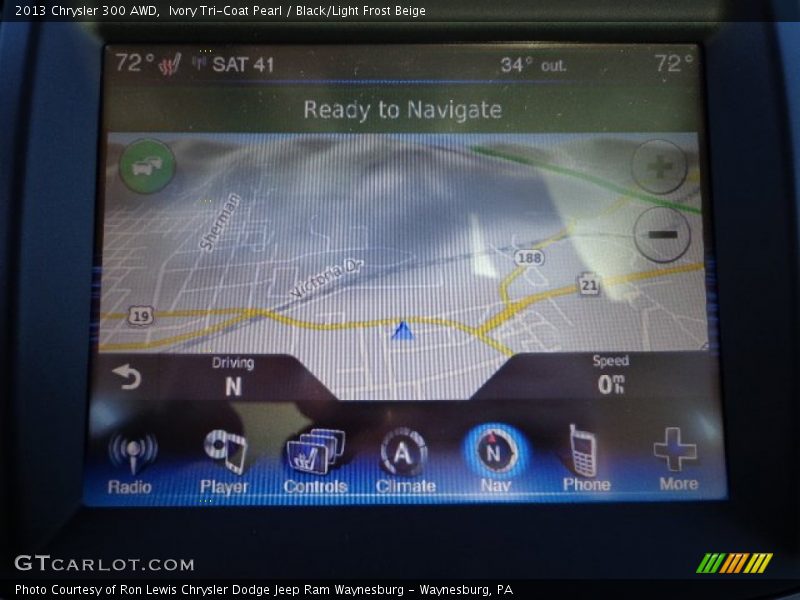 Ivory Tri-Coat Pearl / Black/Light Frost Beige 2013 Chrysler 300 AWD