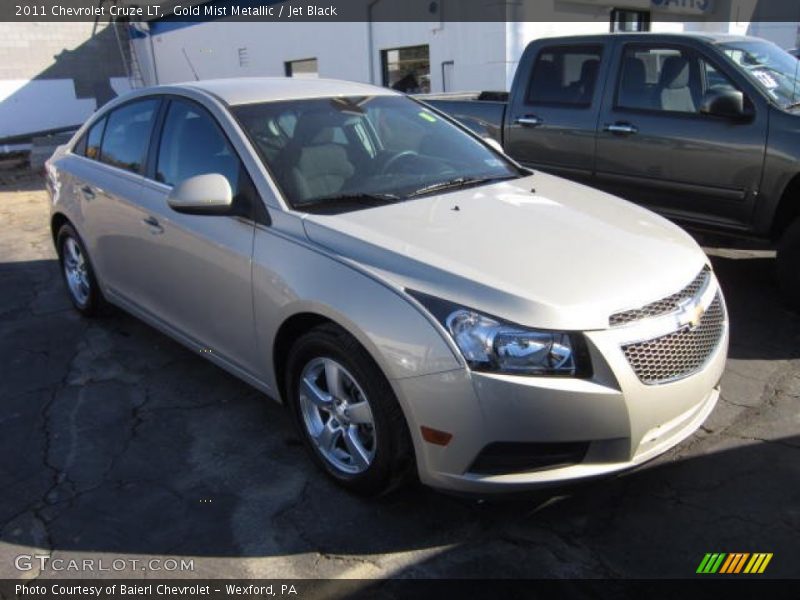 Gold Mist Metallic / Jet Black 2011 Chevrolet Cruze LT