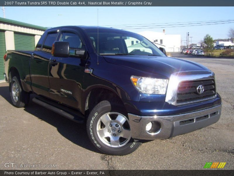 Nautical Blue Metallic / Graphite Gray 2007 Toyota Tundra SR5 TRD Double Cab 4x4