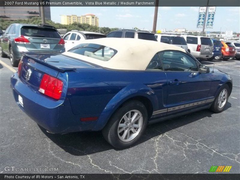 Vista Blue Metallic / Medium Parchment 2007 Ford Mustang V6 Premium Convertible