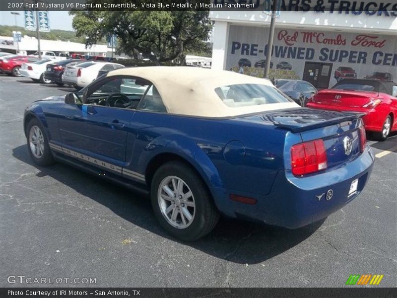 Vista Blue Metallic / Medium Parchment 2007 Ford Mustang V6 Premium Convertible