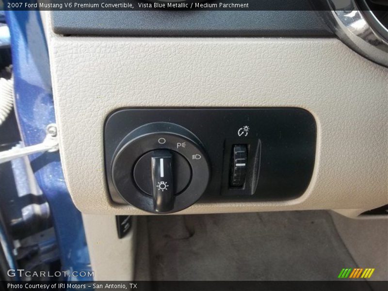Vista Blue Metallic / Medium Parchment 2007 Ford Mustang V6 Premium Convertible