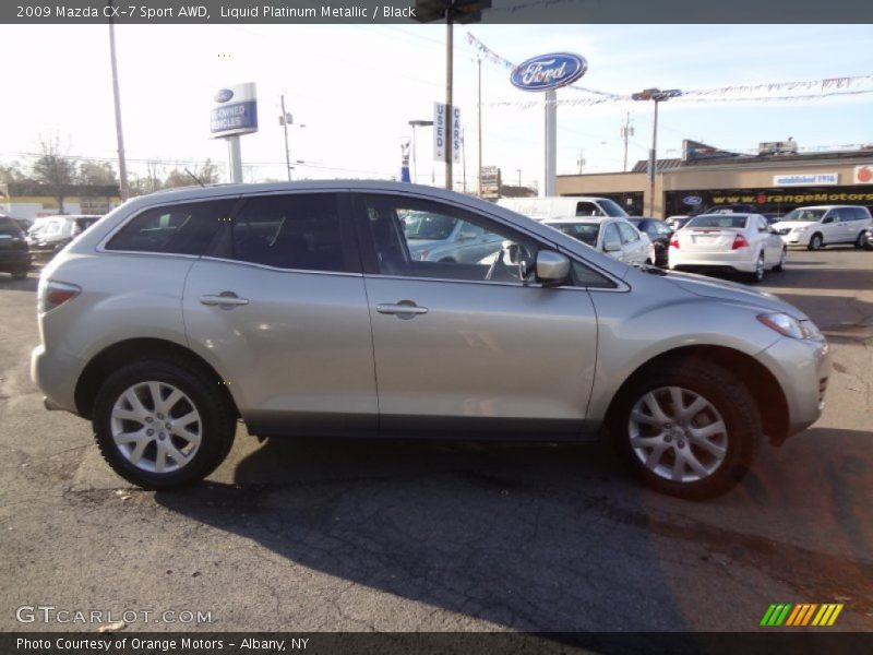Liquid Platinum Metallic / Black 2009 Mazda CX-7 Sport AWD