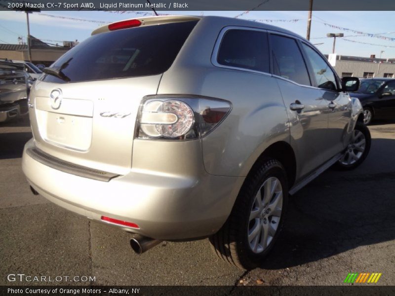 Liquid Platinum Metallic / Black 2009 Mazda CX-7 Sport AWD