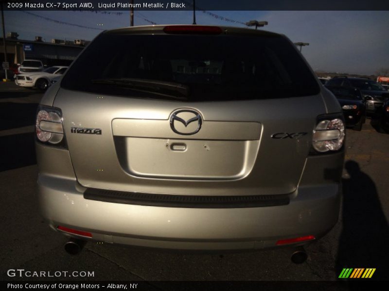 Liquid Platinum Metallic / Black 2009 Mazda CX-7 Sport AWD