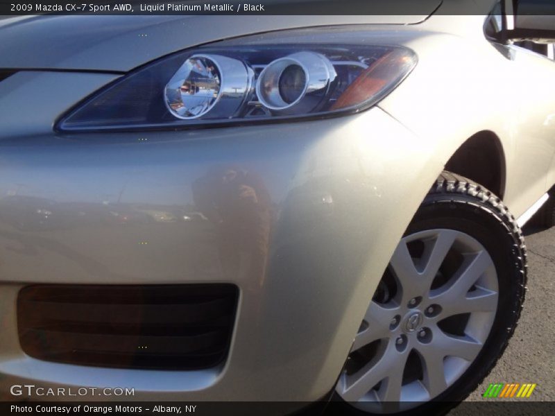 Liquid Platinum Metallic / Black 2009 Mazda CX-7 Sport AWD