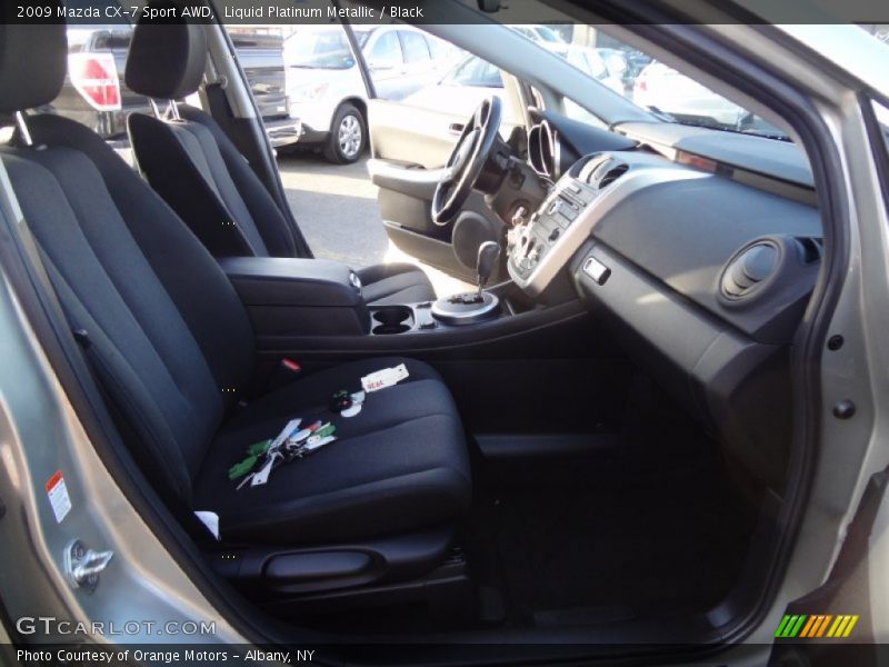 Liquid Platinum Metallic / Black 2009 Mazda CX-7 Sport AWD