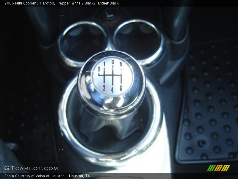 Pepper White / Black/Panther Black 2006 Mini Cooper S Hardtop