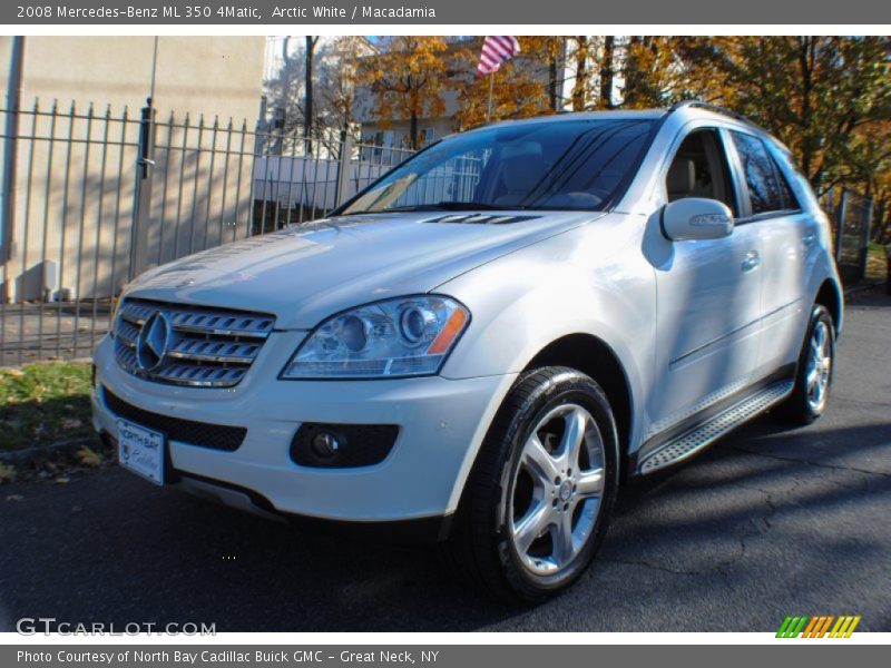 Arctic White / Macadamia 2008 Mercedes-Benz ML 350 4Matic