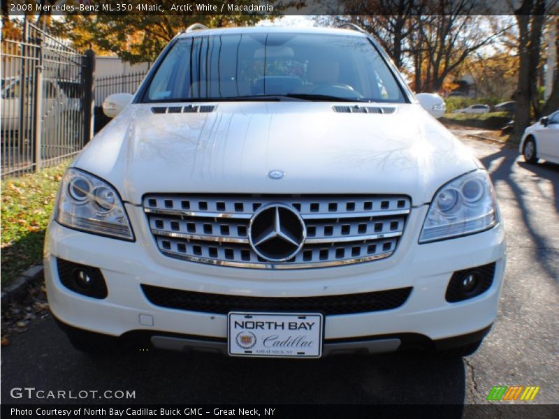 Arctic White / Macadamia 2008 Mercedes-Benz ML 350 4Matic