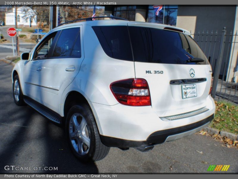 Arctic White / Macadamia 2008 Mercedes-Benz ML 350 4Matic