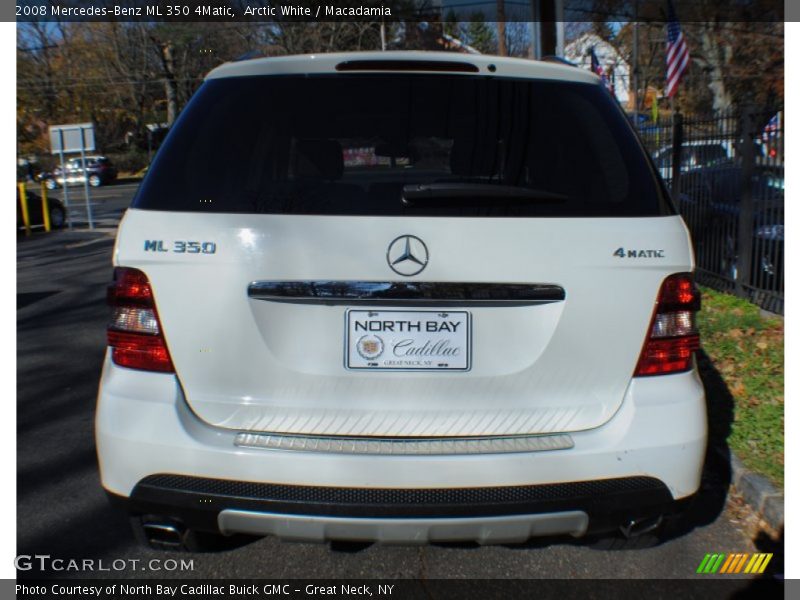 Arctic White / Macadamia 2008 Mercedes-Benz ML 350 4Matic