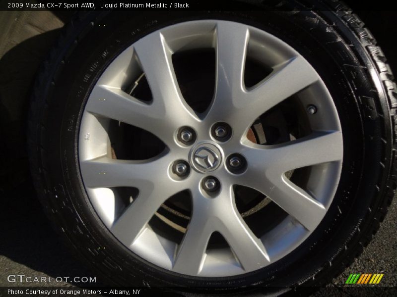 Liquid Platinum Metallic / Black 2009 Mazda CX-7 Sport AWD