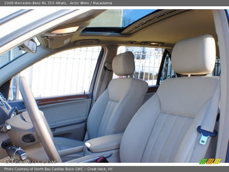 Arctic White / Macadamia 2008 Mercedes-Benz ML 350 4Matic