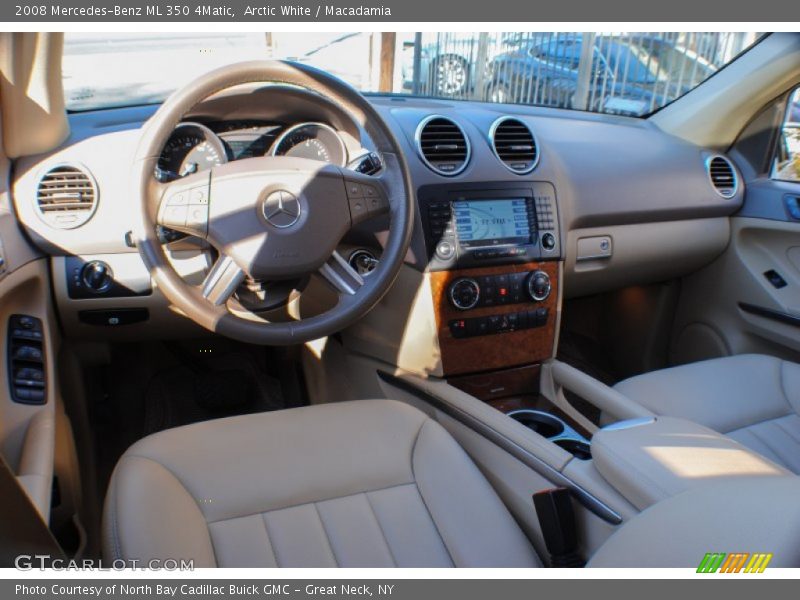 Arctic White / Macadamia 2008 Mercedes-Benz ML 350 4Matic