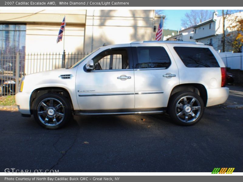 White Diamond / Cocoa/Light Cashmere 2007 Cadillac Escalade AWD