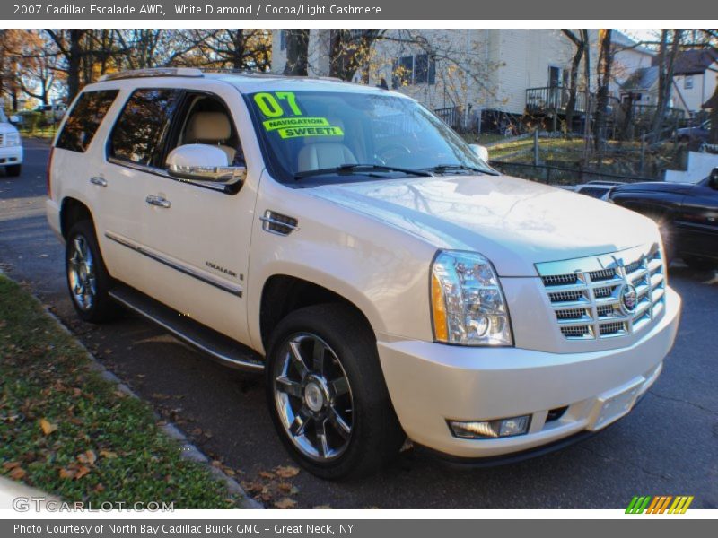 White Diamond / Cocoa/Light Cashmere 2007 Cadillac Escalade AWD