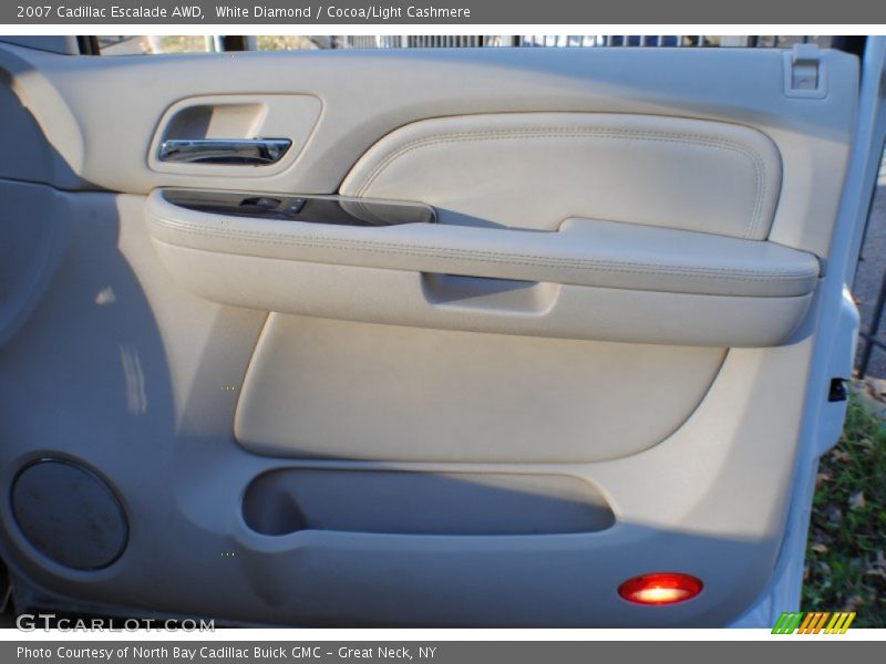 White Diamond / Cocoa/Light Cashmere 2007 Cadillac Escalade AWD