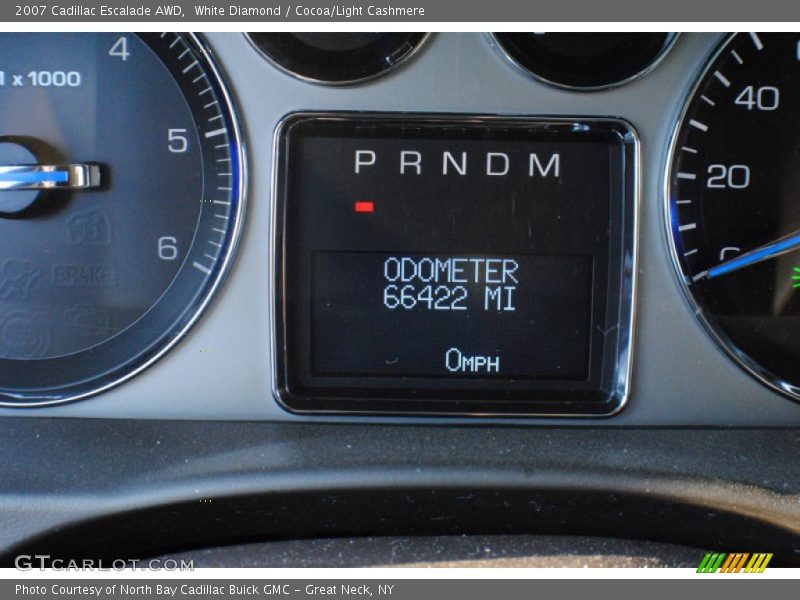 White Diamond / Cocoa/Light Cashmere 2007 Cadillac Escalade AWD