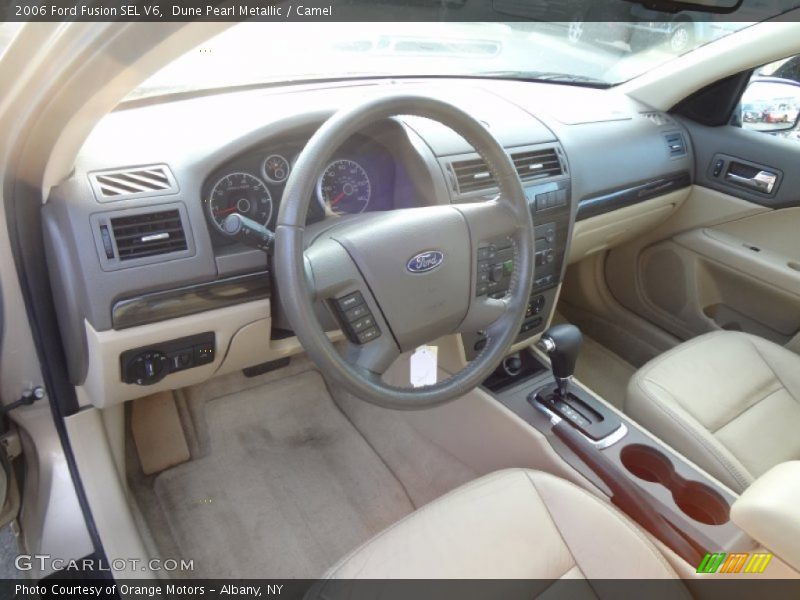 Dune Pearl Metallic / Camel 2006 Ford Fusion SEL V6