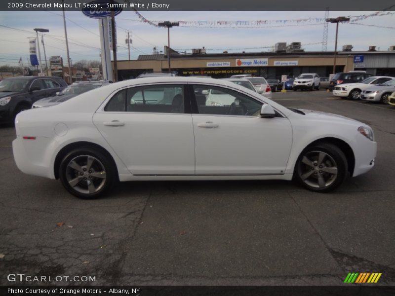 Summit White / Ebony 2009 Chevrolet Malibu LT Sedan