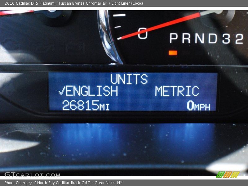 Tuscan Bronze ChromaFlair / Light Linen/Cocoa 2010 Cadillac DTS Platinum