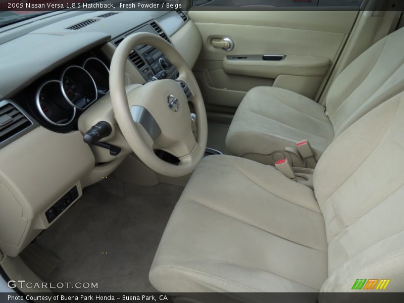 Fresh Powder / Beige 2009 Nissan Versa 1.8 S Hatchback
