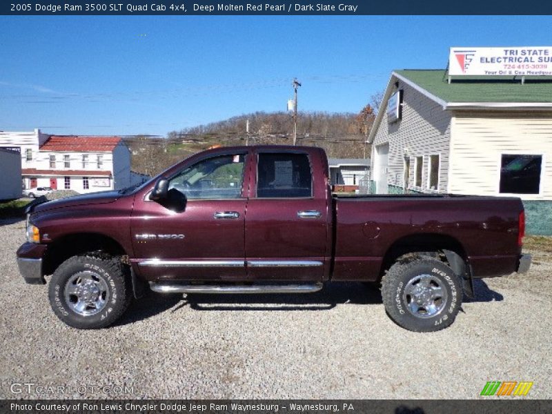Deep Molten Red Pearl / Dark Slate Gray 2005 Dodge Ram 3500 SLT Quad Cab 4x4