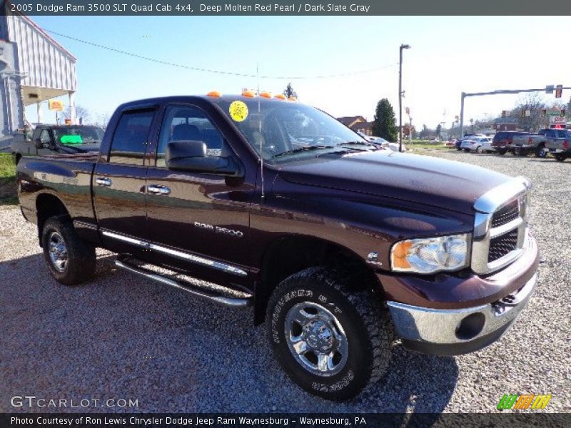 Deep Molten Red Pearl / Dark Slate Gray 2005 Dodge Ram 3500 SLT Quad Cab 4x4