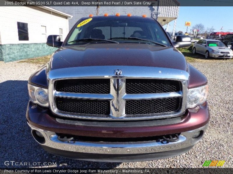 Deep Molten Red Pearl / Dark Slate Gray 2005 Dodge Ram 3500 SLT Quad Cab 4x4