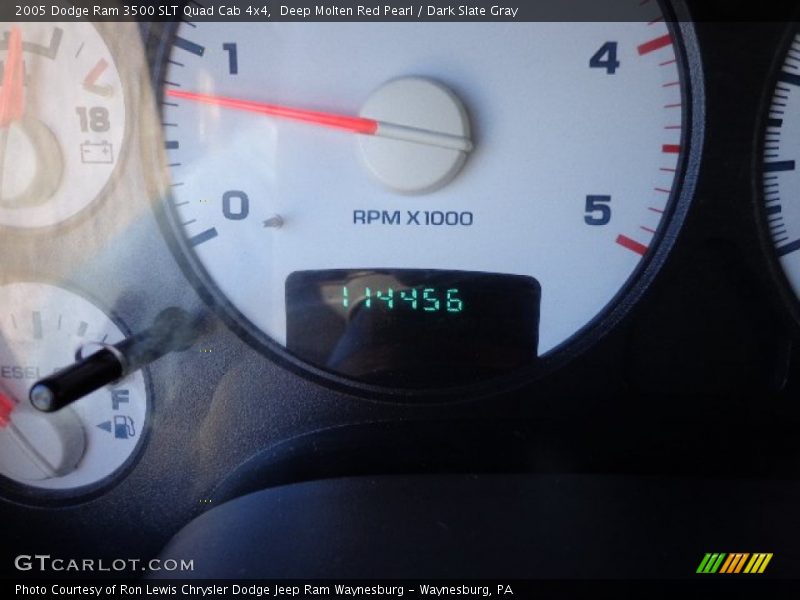 Deep Molten Red Pearl / Dark Slate Gray 2005 Dodge Ram 3500 SLT Quad Cab 4x4