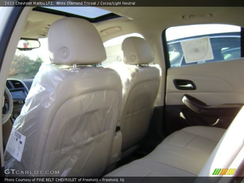 White Diamond Tricoat / Cocoa/Light Neutral 2013 Chevrolet Malibu LTZ