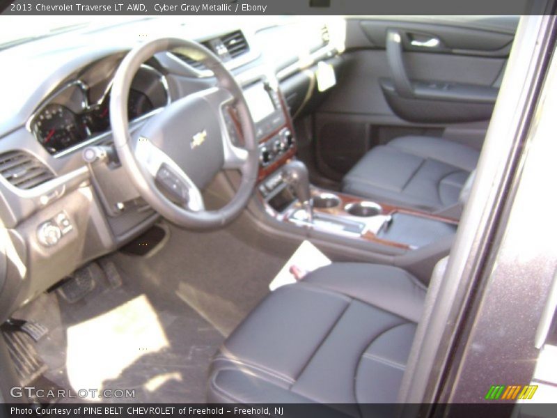 Cyber Gray Metallic / Ebony 2013 Chevrolet Traverse LT AWD