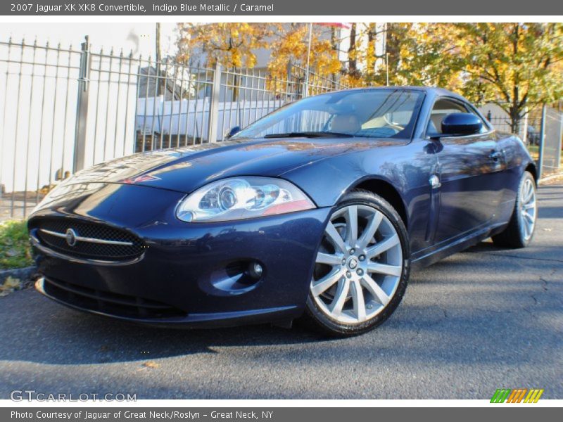 Indigo Blue Metallic / Caramel 2007 Jaguar XK XK8 Convertible