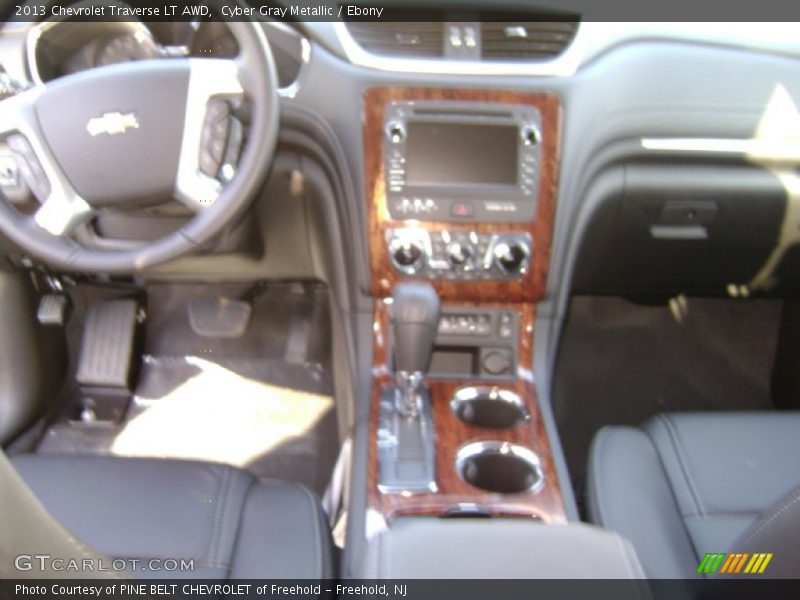 Cyber Gray Metallic / Ebony 2013 Chevrolet Traverse LT AWD