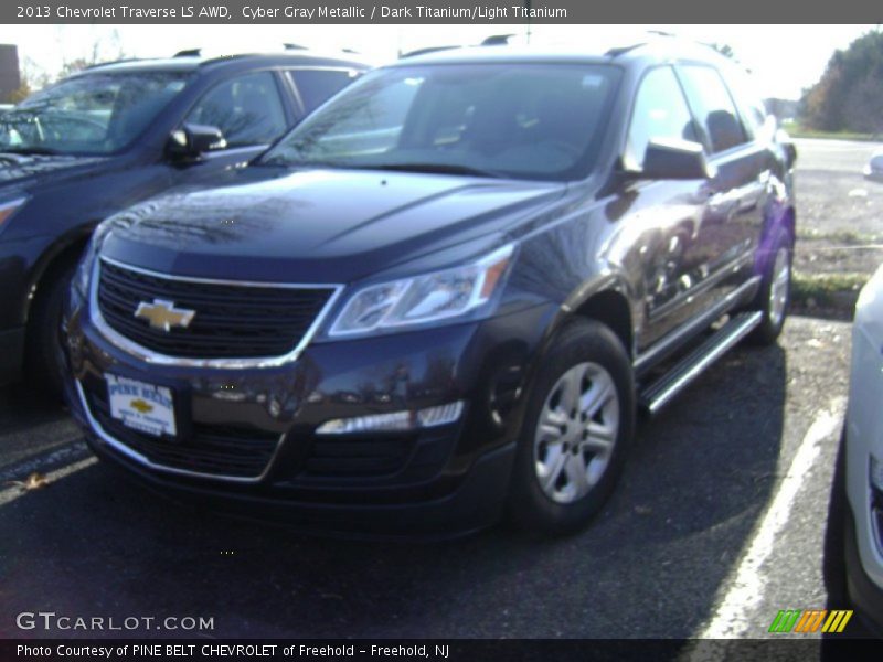 Cyber Gray Metallic / Dark Titanium/Light Titanium 2013 Chevrolet Traverse LS AWD