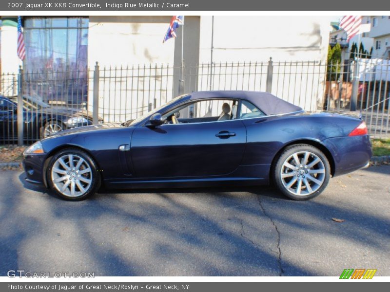 Indigo Blue Metallic / Caramel 2007 Jaguar XK XK8 Convertible