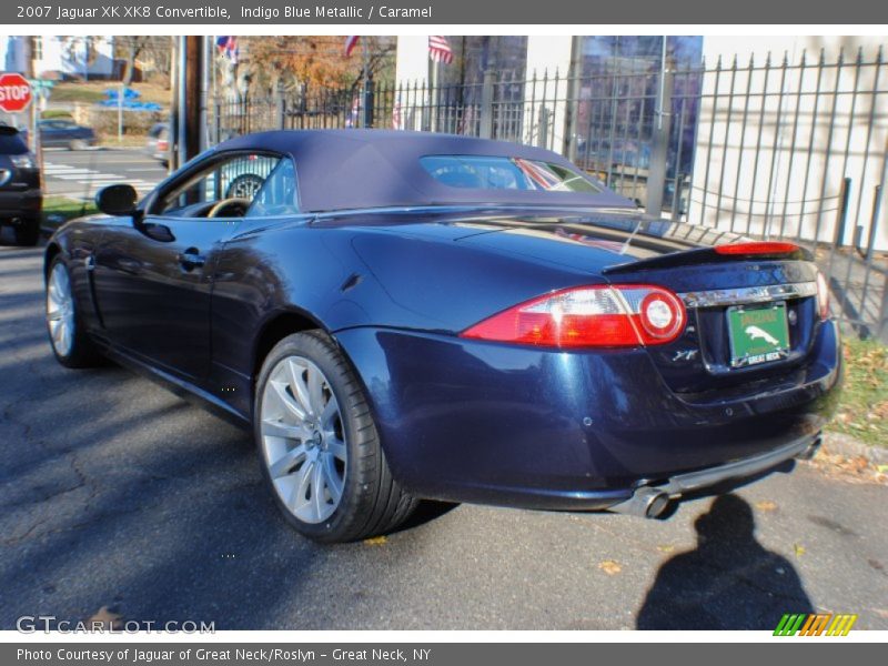 Indigo Blue Metallic / Caramel 2007 Jaguar XK XK8 Convertible