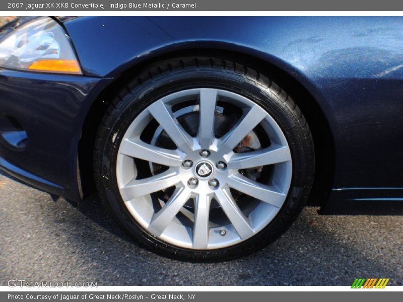 Indigo Blue Metallic / Caramel 2007 Jaguar XK XK8 Convertible