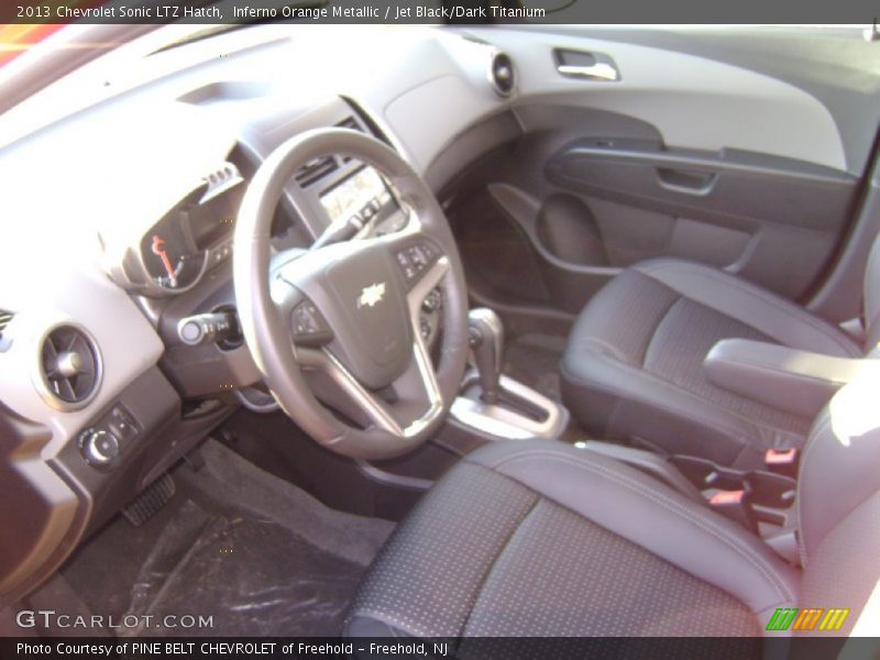 Inferno Orange Metallic / Jet Black/Dark Titanium 2013 Chevrolet Sonic LTZ Hatch